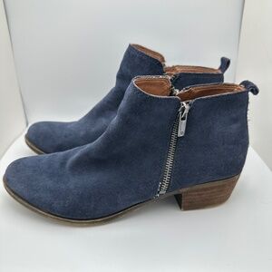 Lucky Brand Suede Leather Zipper Bootie